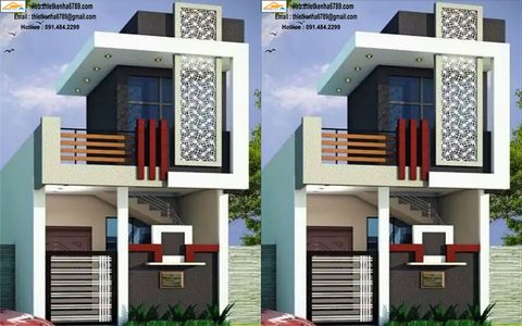 Nhà ống hiện đại cách điệu anh Chiến-NO188072
