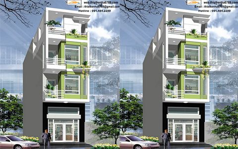 Nhà ống 4 tầng đẹp anh Huy-NO187315