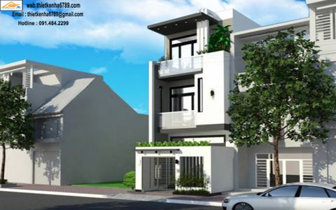 Nhà ống 3 tầng hiện đại chú Hữu-NO187192