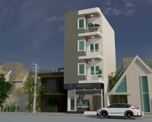 Thiết kế nhà ống lệch tầng – nhà phố 4 tầng anh Thiện Tây Mỗ