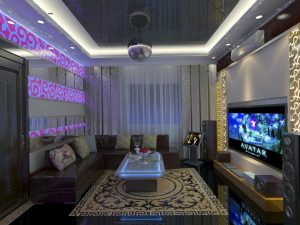 Thiết kế nội thất phòng karaoke anh Nguyện-Hưng Yên